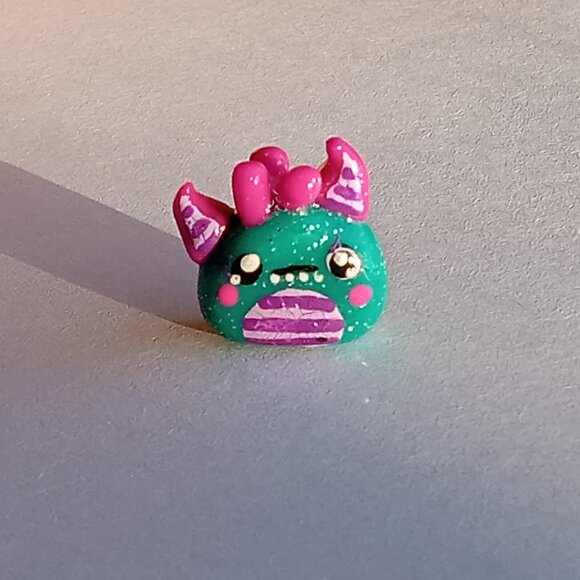 🎯 Teeny Tiny Miniature Monster Squishmallow, Handmade Polymer Clay Figure - Picture 5 of 6